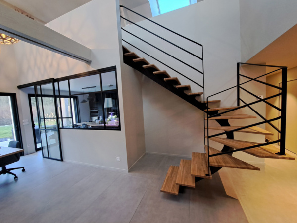 L’escalier et la verrière de Benoit