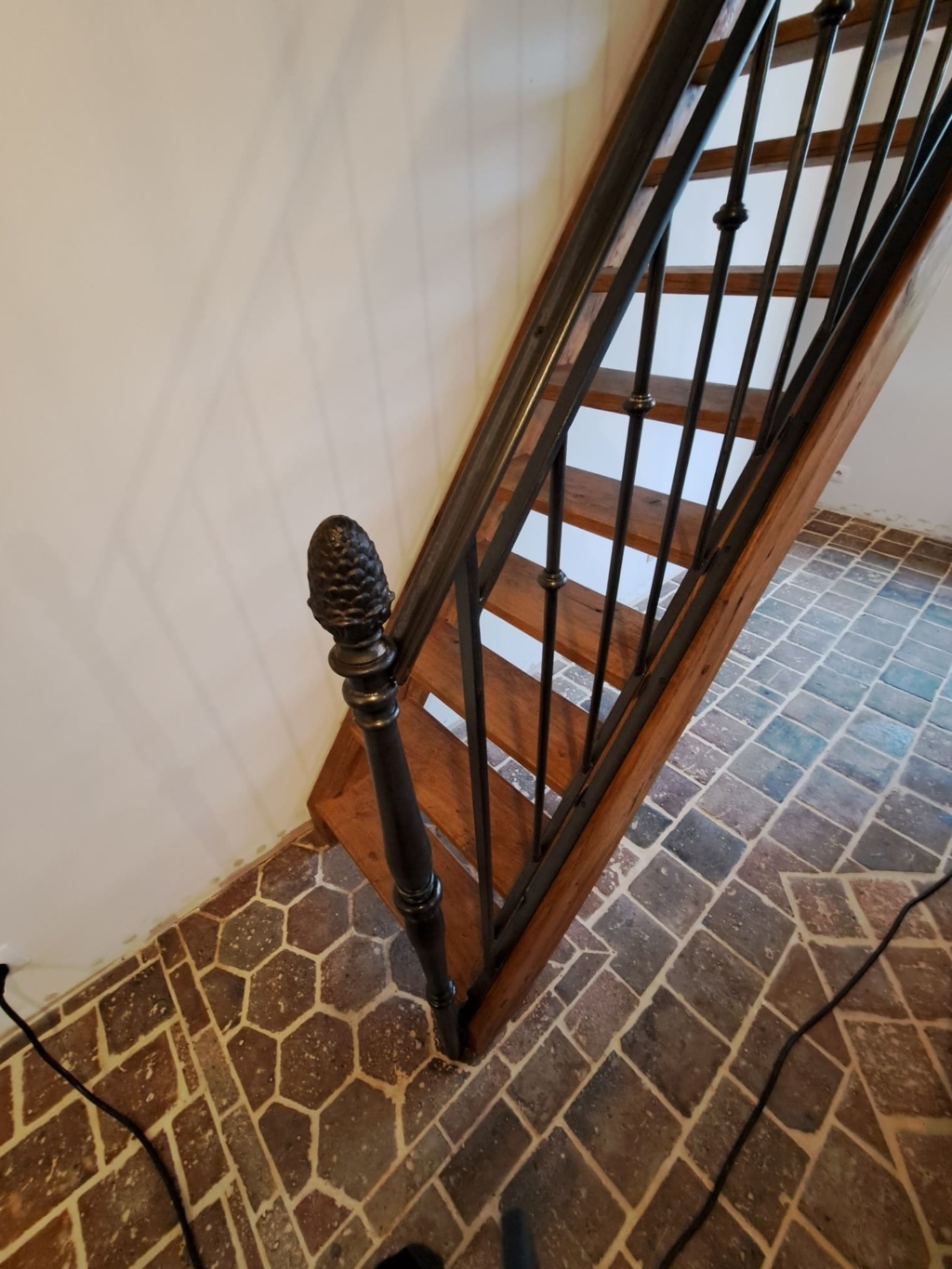 Garde-corps en acier patiné sur mesure