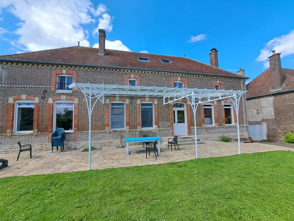 Structure de marquise XL en acier thermolaqué